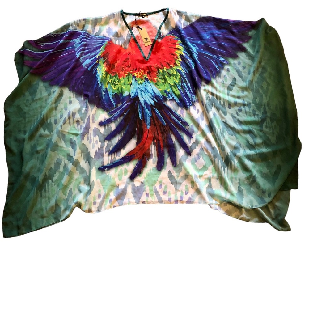 Dolcessa Swimwear Parrot Cover Up Size Small NEW
